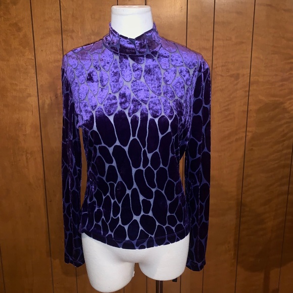 Alberto Makali Tops - Alberto Magali purple print top sz L